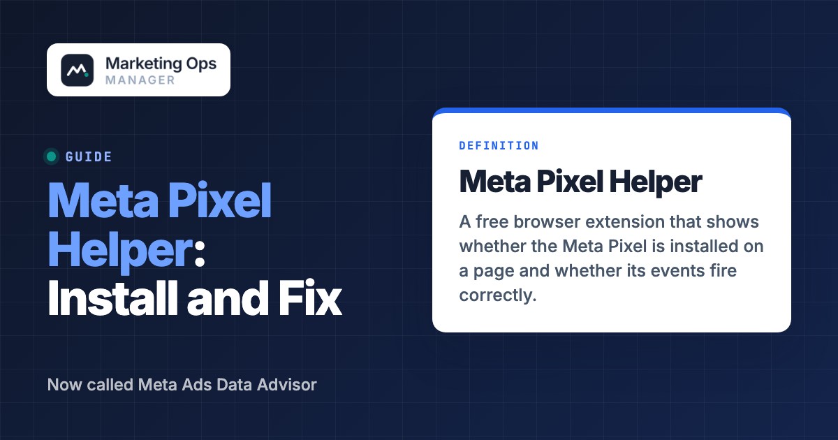 Meta Pixel Helper: How to Install, Read and Fix Pixel Errors, featured image